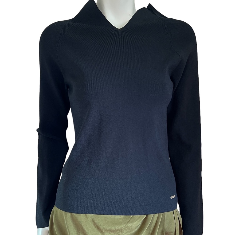 Italian Rayon Black Sweater by IKI